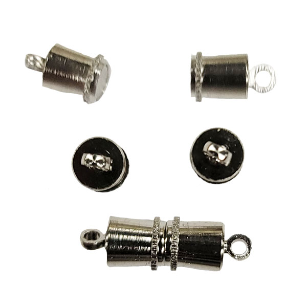 MAGENTIC BAMBOO CLASP 5X16MM  STAINLESS STEEL COLOR(10 PCS)